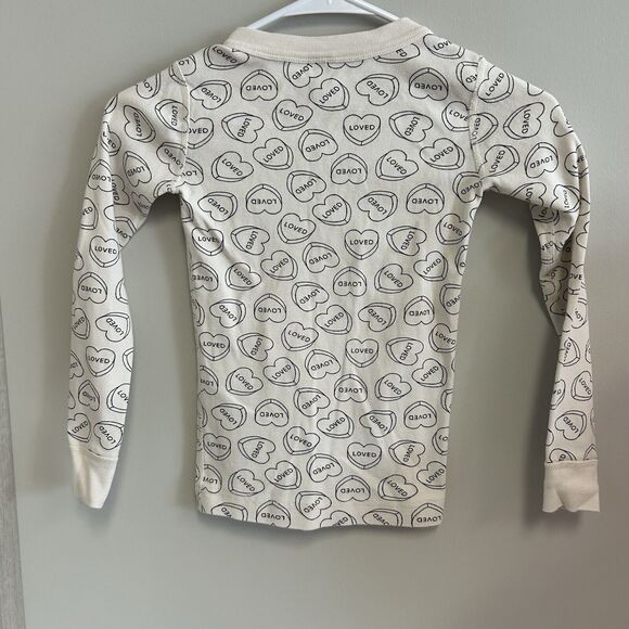 Hanna Andersson Pajamas Size 120 Cm Or US 6 Conversation Hearts Valentines Day - Picture 3 of 8